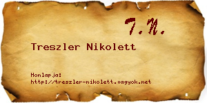 Treszler Nikolett névjegykártya